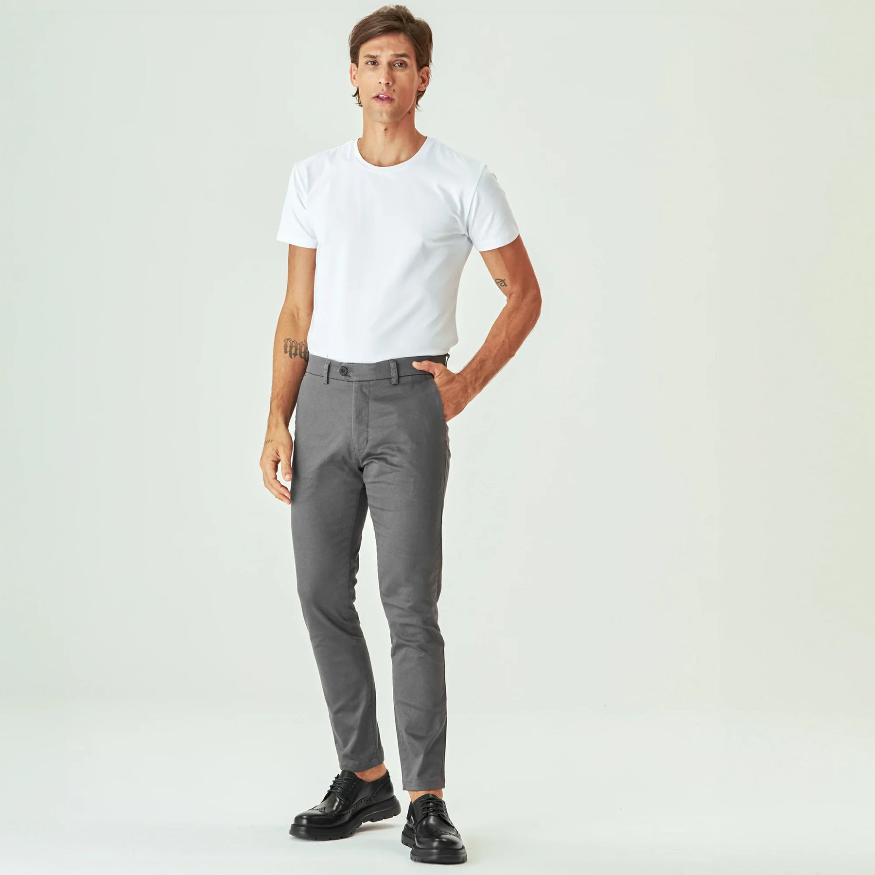 Calça Daily em Alfaiataria Chumbo