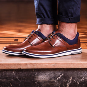 Sapato Masculino Derby Apolo Conhaque