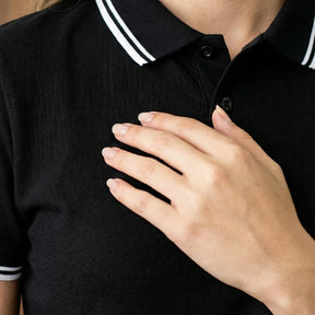 [Leve 9, Pague Só 6!] Polo Magnus Masculina em Algodão Piquet e Elastano de Ajuste Firme com Acabamento em Listras Duplas