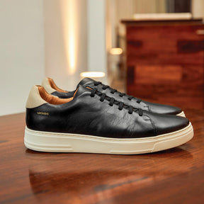 Tênis Slip-on em Couro Preto - Nathan