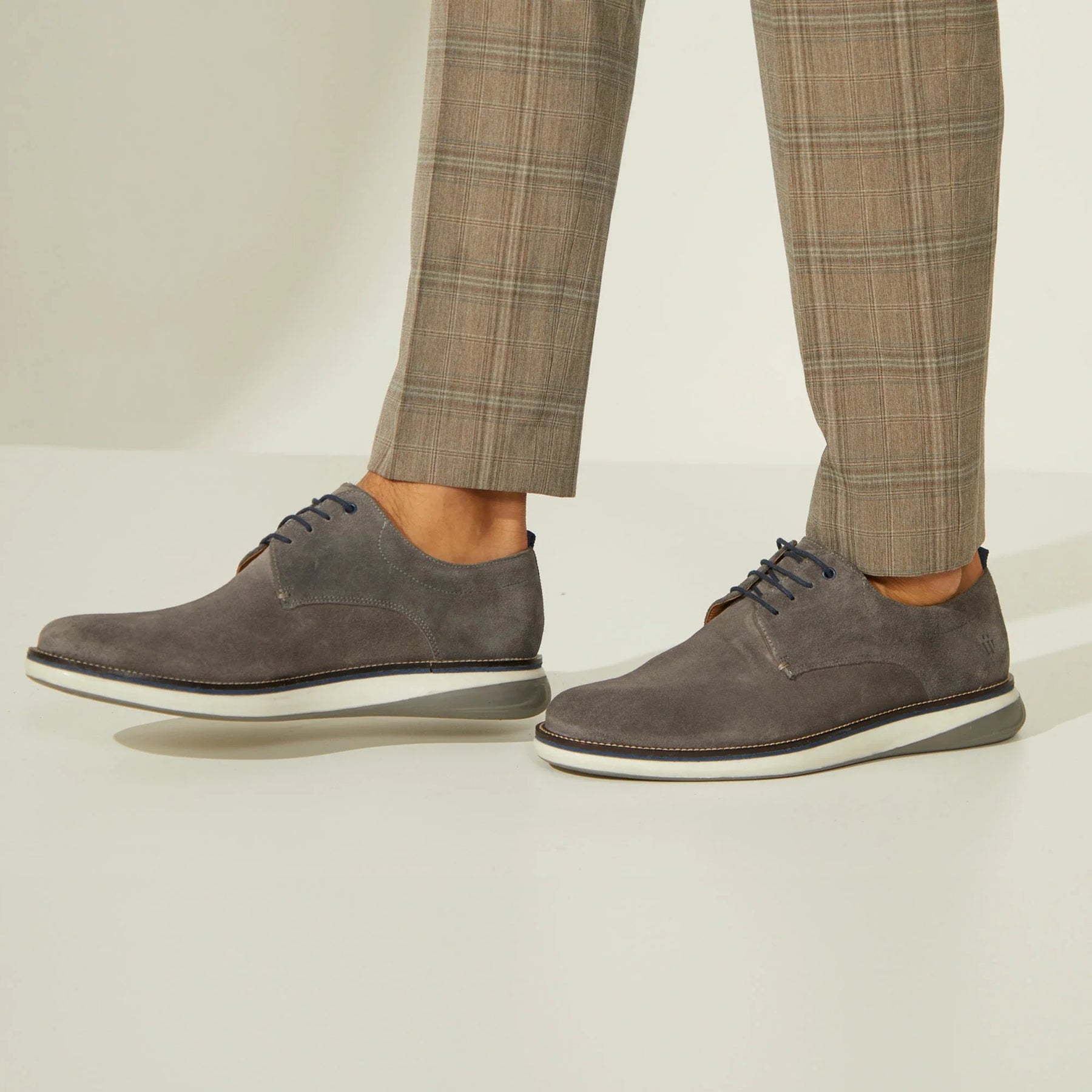 Sapato Masculino Derby - Winchester Camurça Cinza